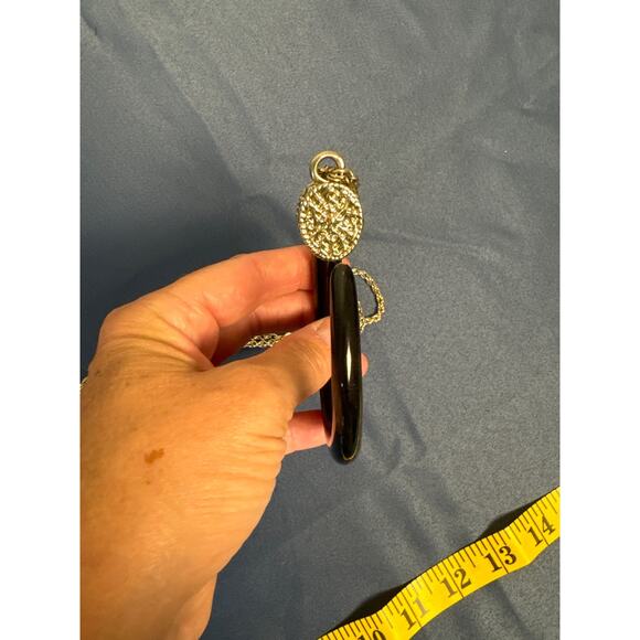 Faux Black‎ Tusk Pendant on Chain Pre-owned - Picture 4 of 5